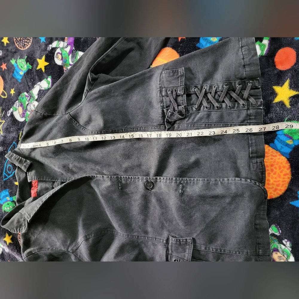 Tripp NYC VINTAGE 2X Black Button-Up Jacket with Lace Details - Picture 12 of 16